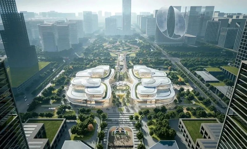 余杭未來科技城市民中心方案公布，即將開工!